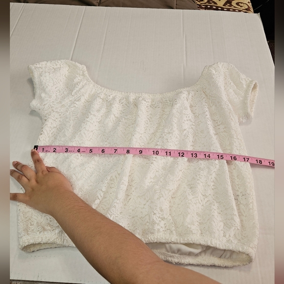 Ardene White Flower Top - Picture 11 of 13